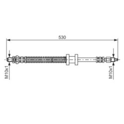 Brake Hose BOSCH 1987476179 OE Ref XS51 2078-CB