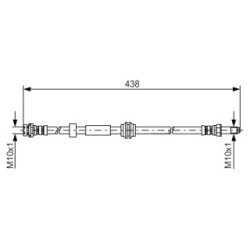 Brake Hose BOSCH 1987476181 OE Ref 1323641