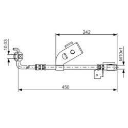 Brake Hose BOSCH 1987476184 OE Ref 6510341