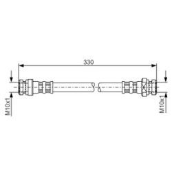 Brake Hose BOSCH 1987476190 OE Ref 58737 17000