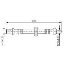 Brake Hose BOSCH 1987476191 OE Ref 2108 3506060