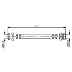 Brake Hose BOSCH 1987476193 OE Ref MR129771