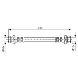 Brake Hose BOSCH 1987476195 OE Ref MB857552