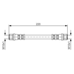 Brake Hose BOSCH 1987476203 OE Ref 9191263