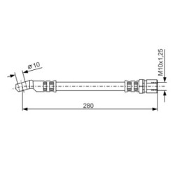 Brake Hose BOSCH 1987476238 OE Ref 4167826