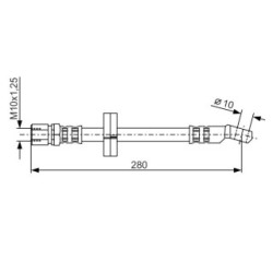 Brake Hose BOSCH 1987476239 OE Ref 4213025