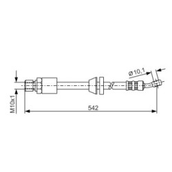 Brake Hose BOSCH 1987476243 OE Ref 96300046