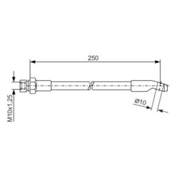 Brake Hose BOSCH 1987476245 OE Ref 4257052