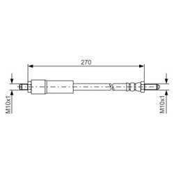 Brake Hose BOSCH 1987476262 OE Ref 1613344