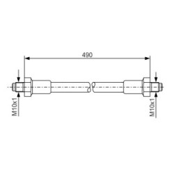 Brake Hose BOSCH 1987476276 OE Ref 6061184