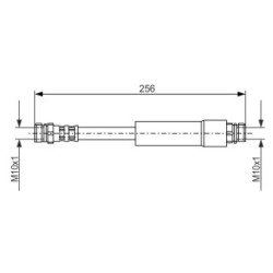 Brake Hose BOSCH 1987476284 OE Ref 1K0 611 775 C