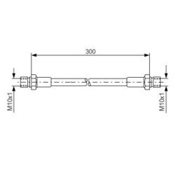 Brake Hose BOSCH 1987476286 OE Ref 901 355 632 02