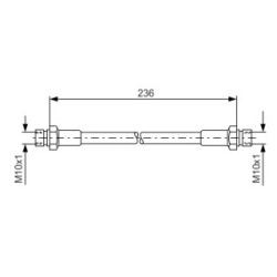 Brake Hose BOSCH 1987476289 OE Ref BAA 611 775 A