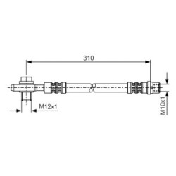 Brake Hose BOSCH 1987476308 OE Ref 4B0 611 775 C