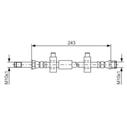 Brake Hose BOSCH 1987476320 OE Ref 7H8 611 776 A