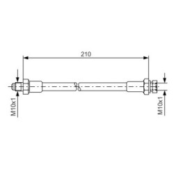 Brake Hose BOSCH 1987476327 OE Ref 113 611 775 E