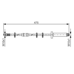 Brake Hose BOSCH 1987476329 OE Ref 4806 96
