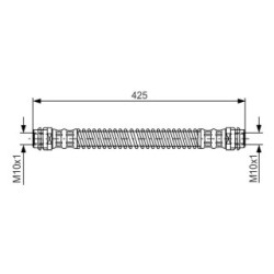 Brake Hose BOSCH 1987476330 OE Ref 7P0 611 776