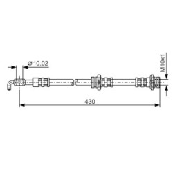Brake Hose BOSCH 1987476342 OE Ref 97124879