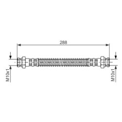 Brake Hose BOSCH 1987476344 OE Ref MD06143810E