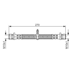 Brake Hose BOSCH 1987476349 OE Ref SHB 1009 61