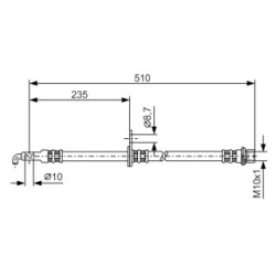 Brake Hose BOSCH 1987476355 OE Ref 4806 E2