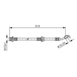 Brake Hose BOSCH 1987476363 OE Ref 46210 9U01A