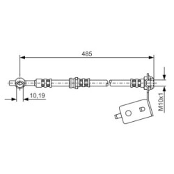 Brake Hose BOSCH 1987476367 OE Ref 58812 26250