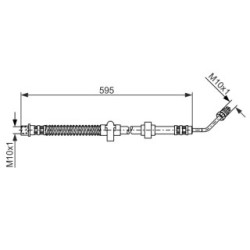 Brake Hose BOSCH 1987476374 OE Ref 4806 K3