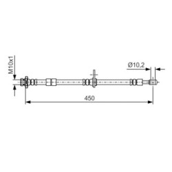 Brake Hose BOSCH 1987476379 OE Ref 462014A00E