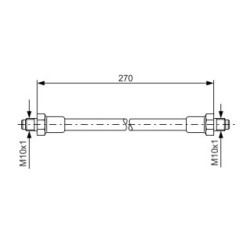 Brake Hose BOSCH 1987476389 OE Ref 89 31 784