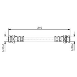 Brake Hose BOSCH 1987476395 OE Ref 51570M50A50
