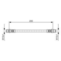 Brake Hose BOSCH 1987476403 OE Ref 34 32 1 159 524