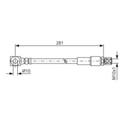 Brake Hose BOSCH 1987476405 OE Ref 90008235