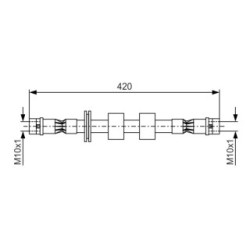 Brake Hose BOSCH 1987476414 OE Ref 34 32 1 159 891