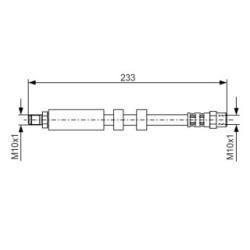 Brake Hose BOSCH 1987476418 OE Ref 4A0 611 775