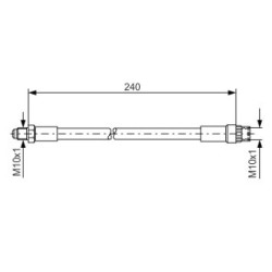Brake Hose BOSCH 1987476421 OE Ref 77 00 824 736