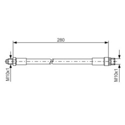 Brake Hose BOSCH 1987476424 OE Ref 77 00 832 611