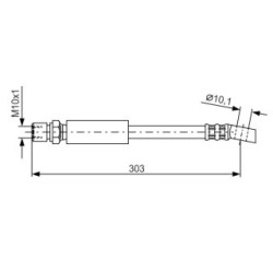 Brake Hose BOSCH 1987476426 OE Ref 90010524