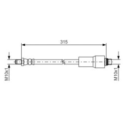 Brake Hose BOSCH 1987476432 OE Ref 9120711