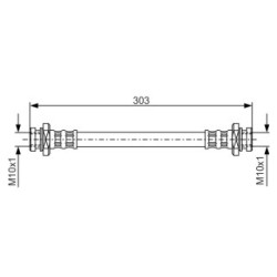 Brake Hose BOSCH 1987476436 OE Ref 51570-83E00-000
