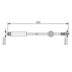 Brake Hose BOSCH 1987476451 OE Ref 4806 J9
