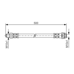 Brake Hose BOSCH 1987476453 OE Ref 169 428 00 35