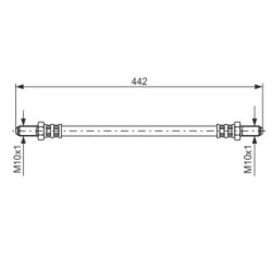 Brake Hose BOSCH 1987476469 OE Ref GBH 413