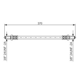Brake Hose BOSCH 1987476475 OE Ref 2 652 220