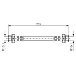 Brake Hose BOSCH 1987476477 OE Ref 34 30 6 789 433
