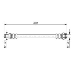Brake Hose BOSCH 1987476491 OE Ref 75 492 063