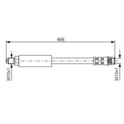 Brake Hose BOSCH 1987476492 OE Ref 77 04 001 956