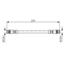 Brake Hose BOSCH 1987476493 OE Ref 4806 93