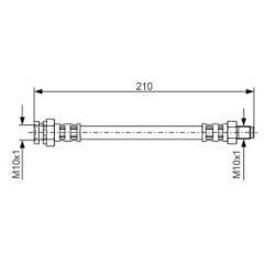 Brake Hose BOSCH 1987476502 OE Ref MB238151